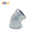 Hotdipped Galvanized Malleable Iron Banded Female 45 Degree Elbow Pipe Fitting